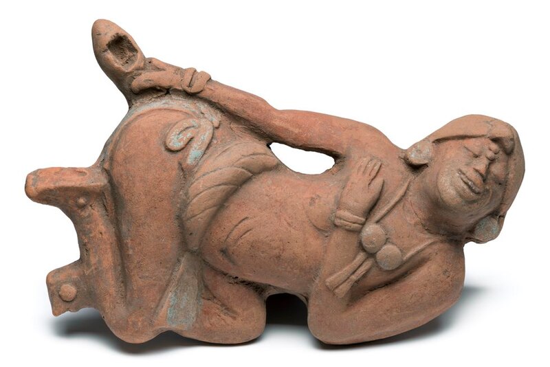 Estatuilla de mujer embarazada de la cultura Tlatilco