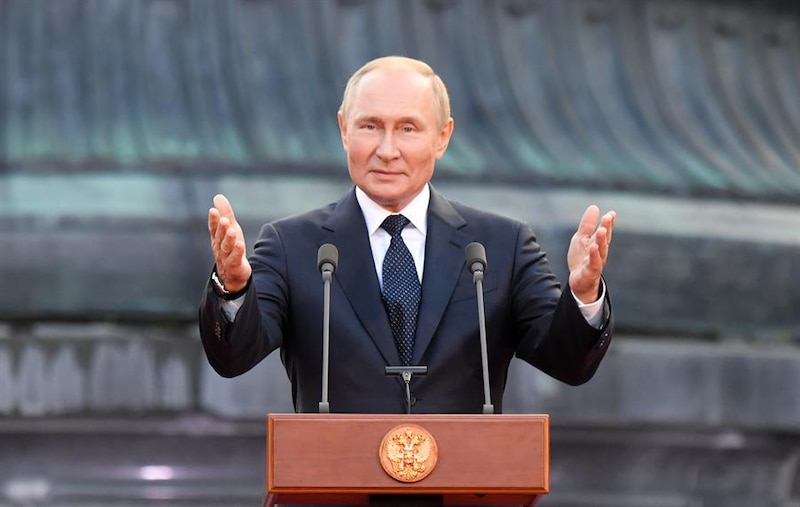 El presidente ruso, Vladimir Putin, pronuncia un discurso ante la nación