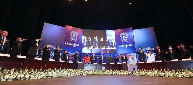 Toma de protesta de los nuevos funcionarios del gobierno de Guanajuato