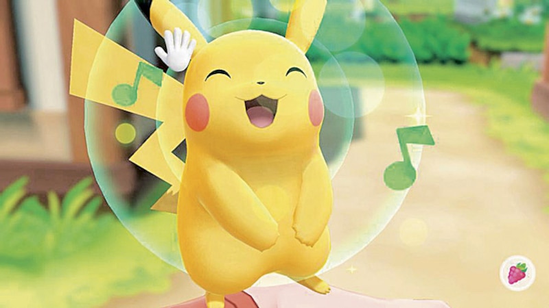 Pikachu cantando y bailando