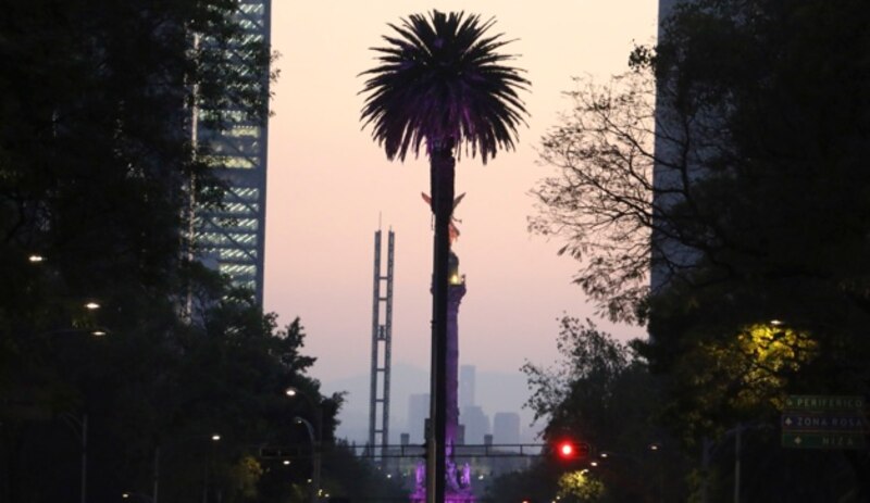 Paseo de la Reforma al atardecer