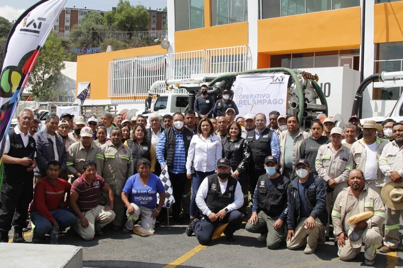 Trabajadores del ayuntamiento de Benito Juárez en operativo relámpago