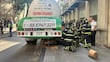 Siguen los incidentes con las pipas de gas, se atora una en registro dañado del Centro