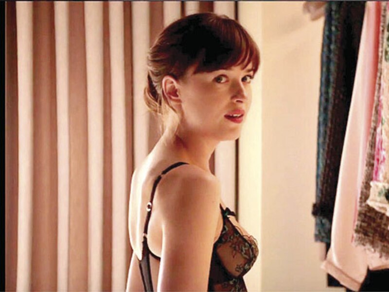 Dakota Johnson en 'Cincuenta sombras de Grey'