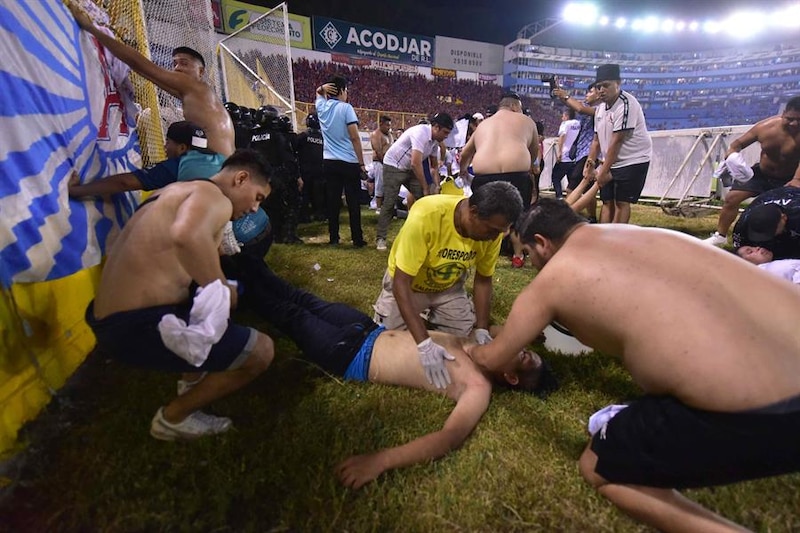 Pelea en un partido de fútbol