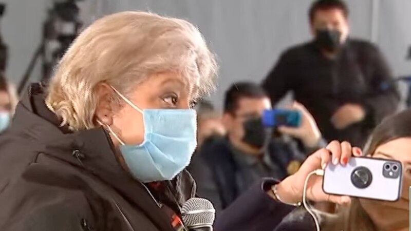 La presidenta de Chile, Michelle Bachelet, durante una conferencia de prensa.
