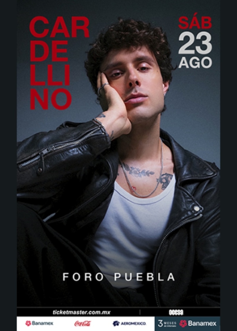 Cardellino en concierto en Foro Puebla