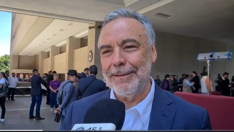 El actor argentino Ricardo Darín en una entrevista.