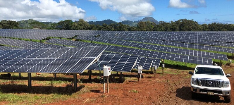 Granja solar en Kauai, Hawái