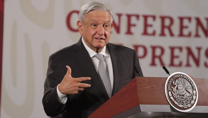 El presidente Andrés Manuel López Obrador durante una conferencia de prensa