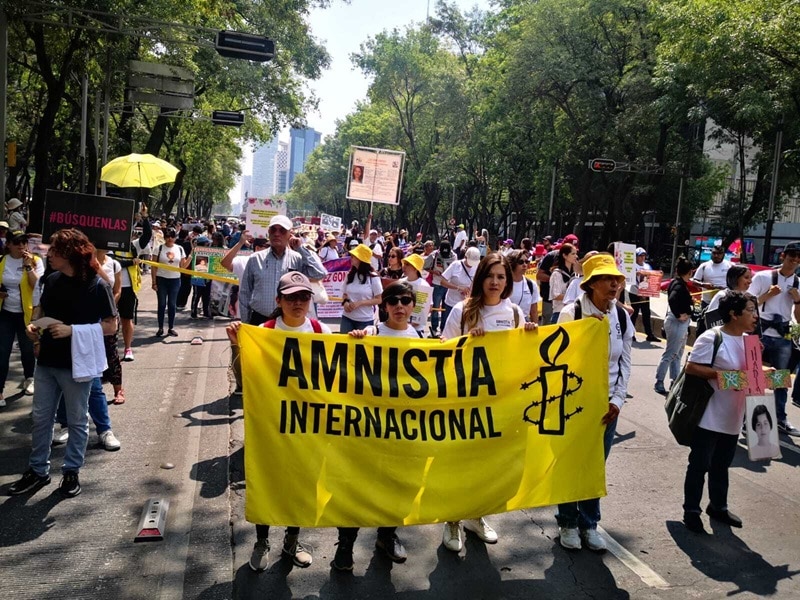 Amnistía Internacional protesta en México