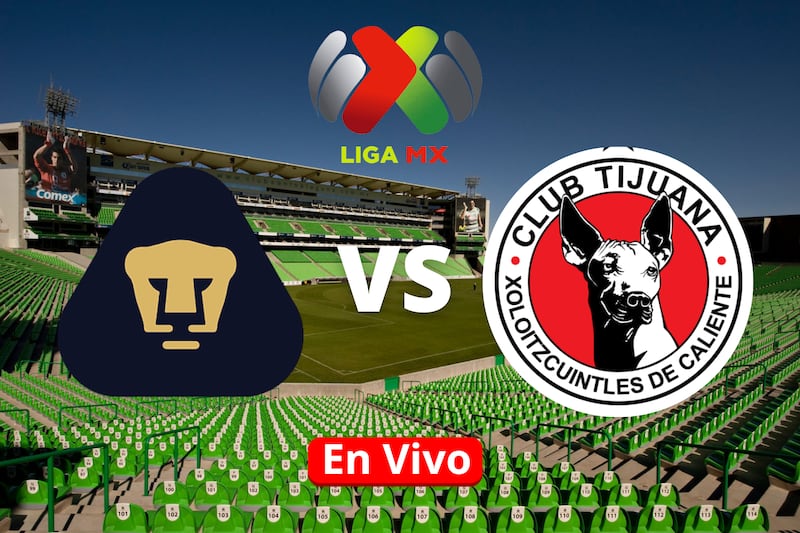 Partido Pumas vs Tijuana en vivo