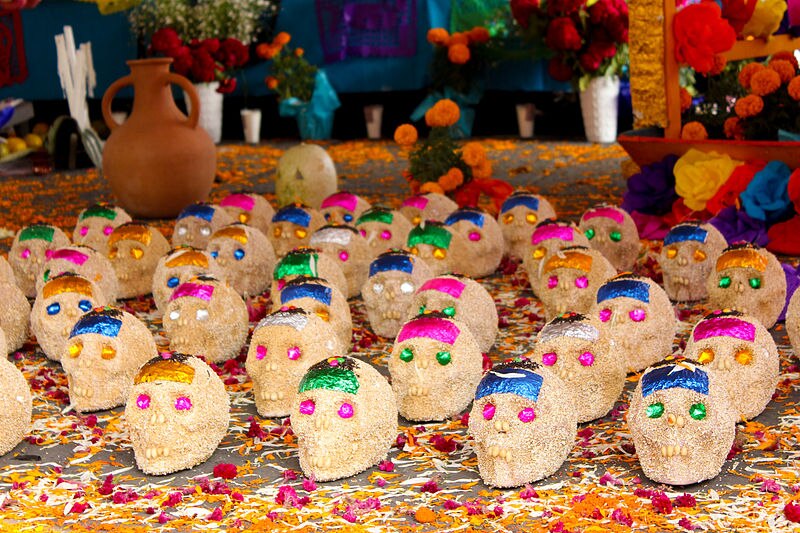 Calaveras de azúcar del Día de Muertos