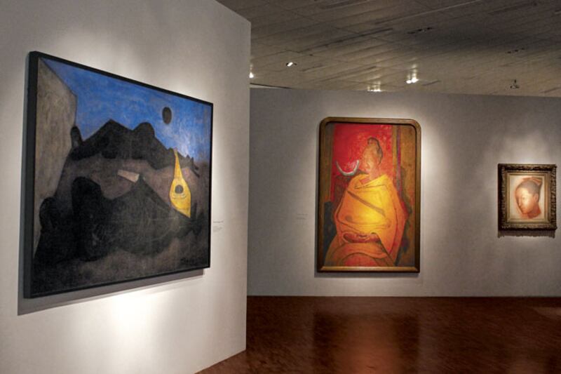 Óleos sobre lienzo de artistas mexicanos