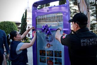 Activan en Mazamitla el primer Tótem Zona Pulso de Vida para proteger a mujeres y niñas