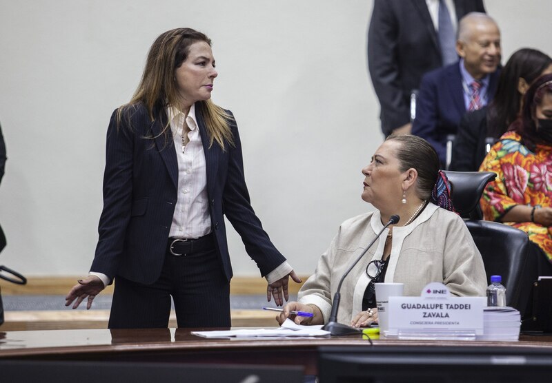 La presidenta de la Cámara de Diputados, Guadalupe Taddei Zavala, durante una sesión en el Congreso de la Ciudad de México.