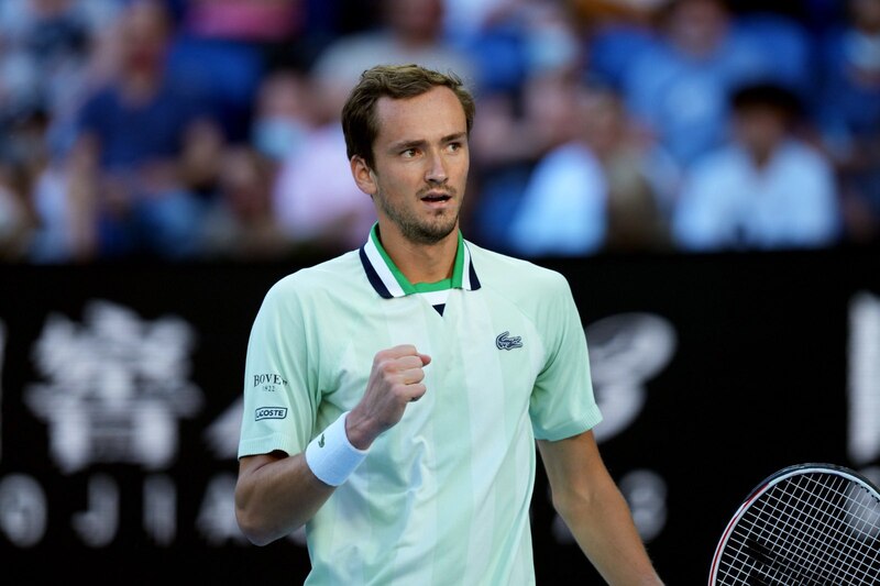 El tenista Daniil Medvedev celebra su victoria en el Abierto de Australia 2022