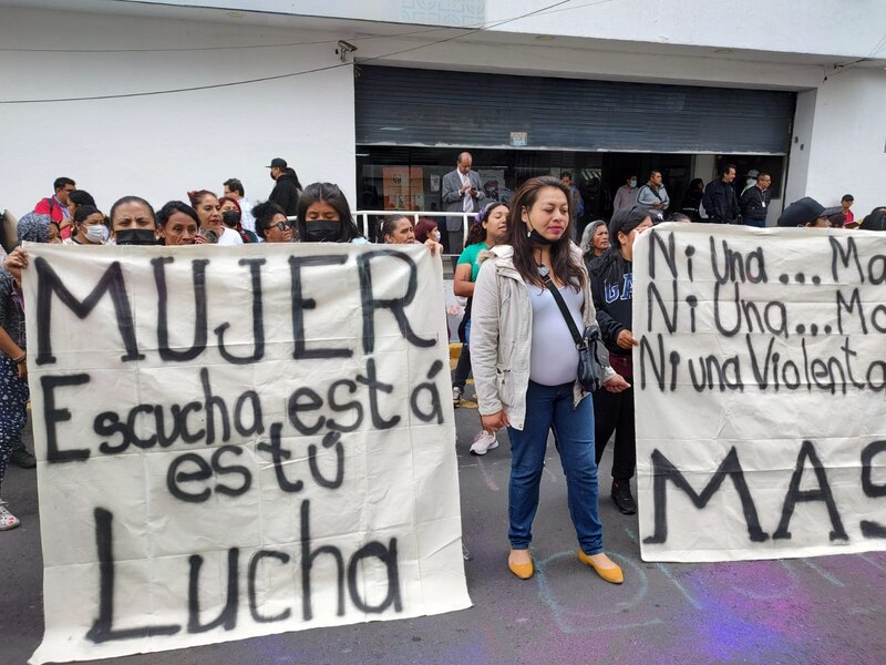 Protesta contra la violencia de género en México