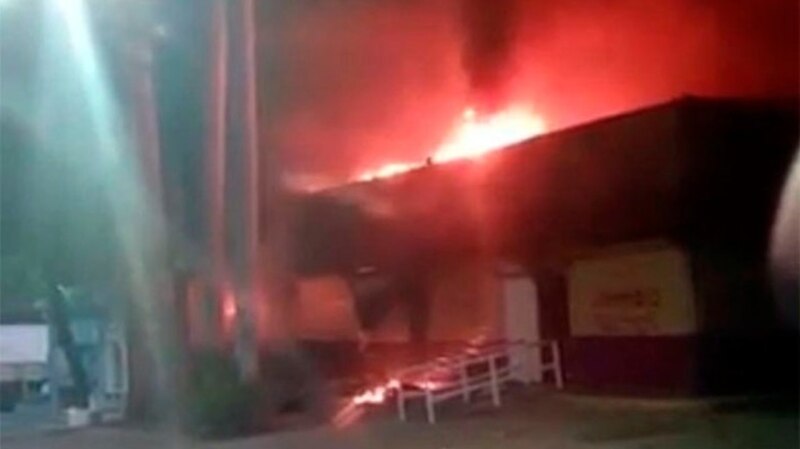 Incendio en un restaurante