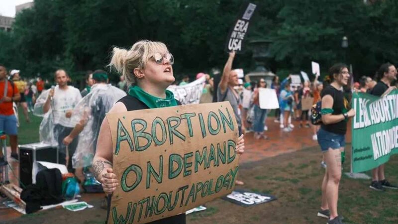 Protesta por el derecho al aborto en Estados Unidos