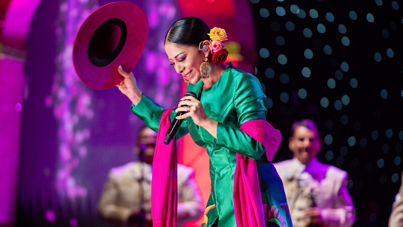 Cantante mexicana Ana Bárbara en concierto