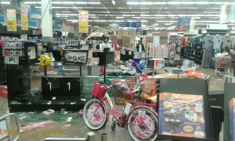 Robo en supermercado