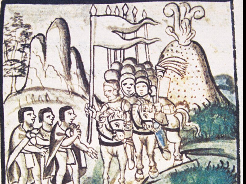 La llegada de los españoles a México