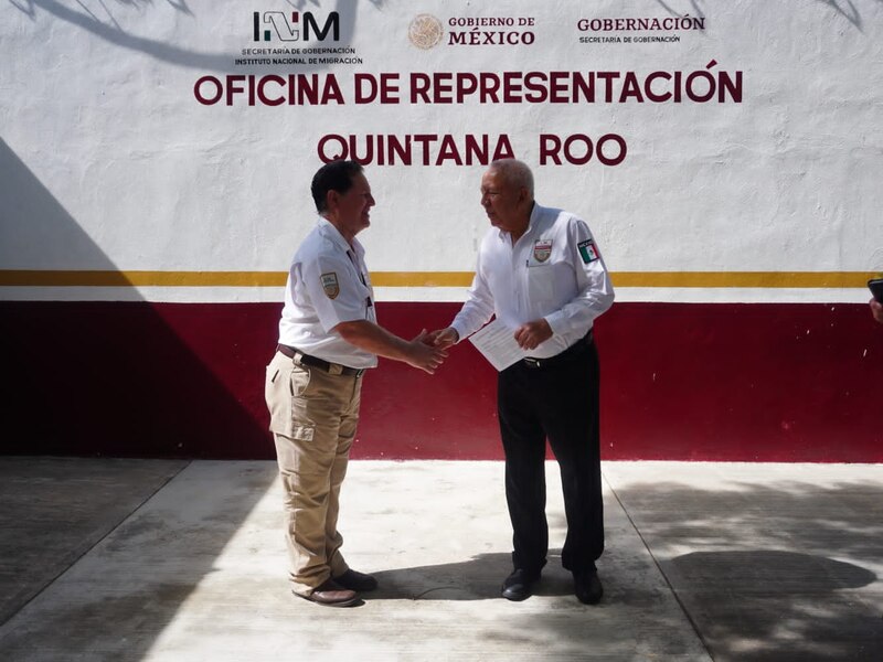 Firma de convenio entre el INM y el gobierno de Quintana Roo