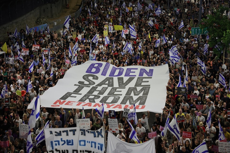 Protesta en Israel contra Netanyahu