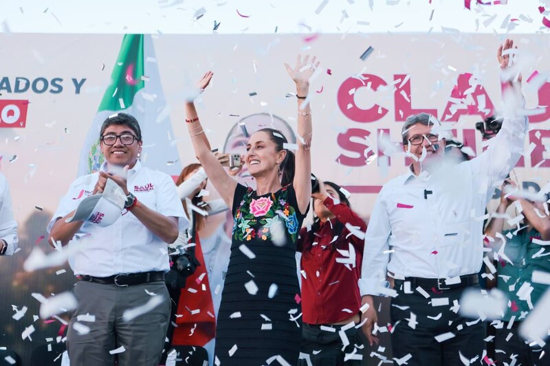 Clausura de campaña de la candidata a la gubernatura de Morena, Delfina Gómez