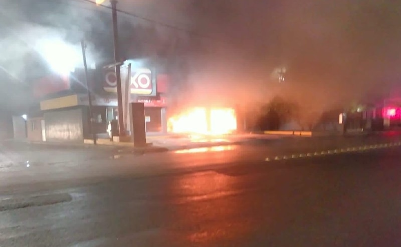 Incendio en gasolinera