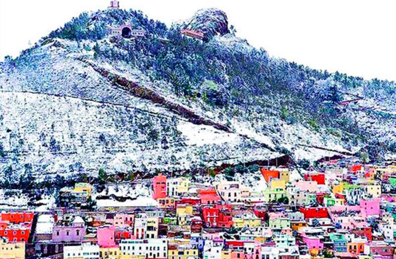 Nevando en San Cristóbal de las Casas