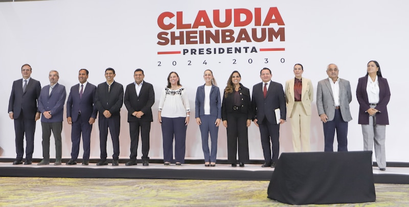 Claudia Sheinbaum y su gabinete