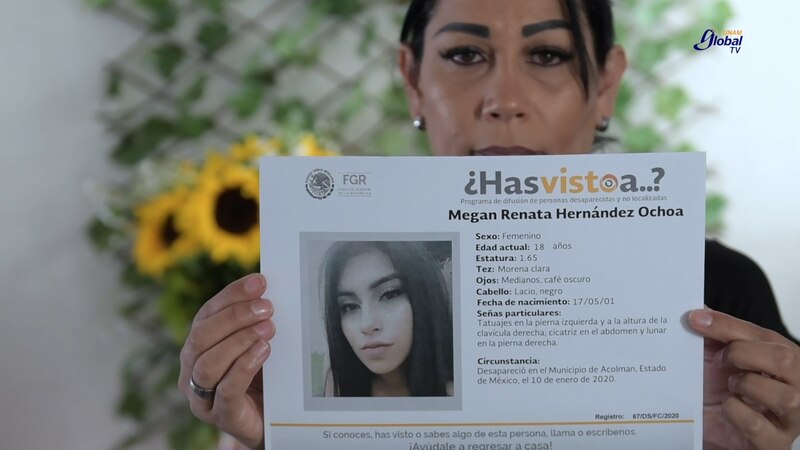 Megan Renata Hernández Ochoa, mujer desaparecida en Acolman, Estado de México