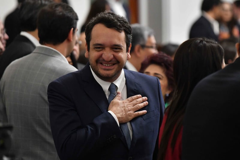 Andrés Manuel López Beltrán. Andrés López Beltrán, hijo de Andrés Manuel López Obrador, ex presidente de México, acudió como invitado a la toma de protesta de Clara Brugada, como Jefa de Gobierno de la Ciudad de México, durante la sesión del Congreso capitalino.