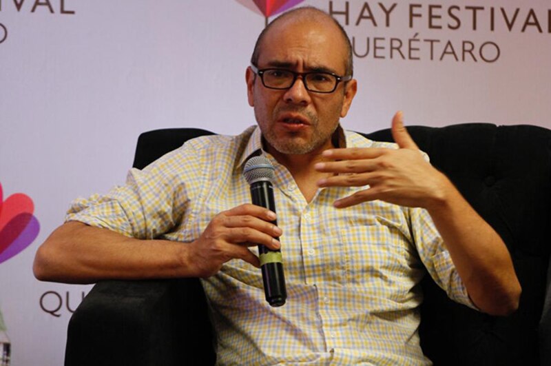 El escritor Juan Villoro en el Hay Festival Querétaro 2014