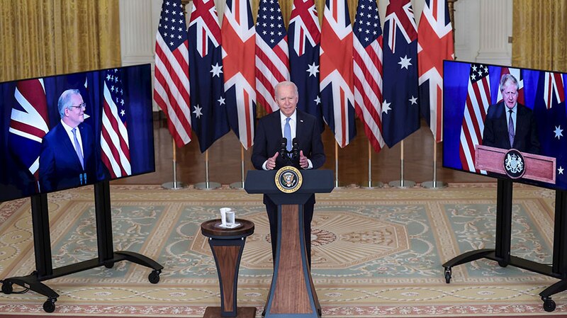 El presidente Biden pronuncia un discurso sobre la alianza entre Estados Unidos y Australia