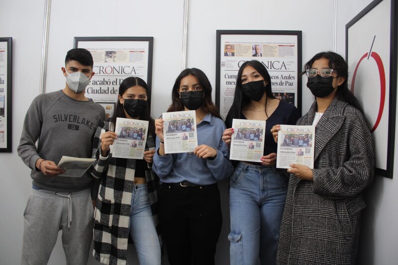 Estudiantes de periodismo de la Universidad de Guadalajara