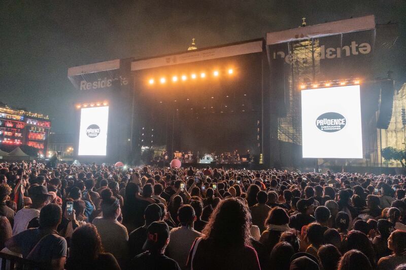 Concierto de Residente en el Zócalo Capitalino