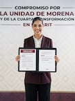 Geraldine Ponce firma compromiso de unidad con Morena y respalda liderazgo de Sheinbaum