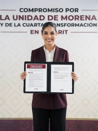 Geraldine Ponce firma compromiso de unidad con Morena y respalda liderazgo de Sheinbaum