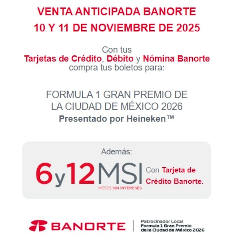 Venta Anticipada Banorte