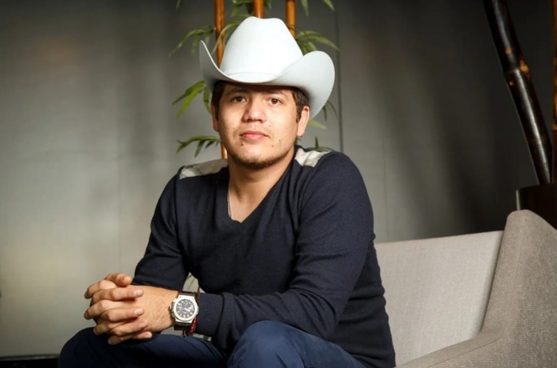 El cantante de música regional mexicana Christian Nodal.