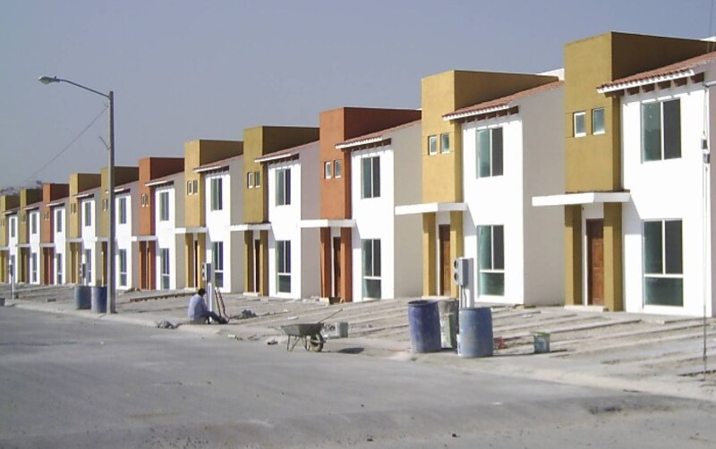 Construcción de viviendas en México