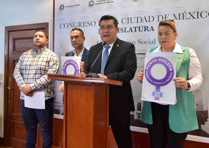 Diputados presentan iniciativa para crear el Punto Violeta en el Congreso de la Ciudad de México