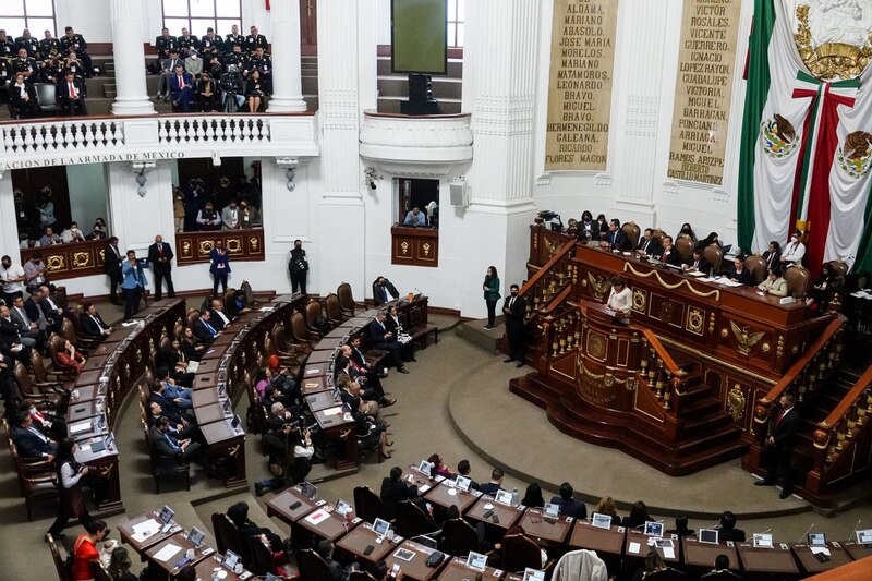 Discurso de la presidenta de la Cámara de Diputados, Laura Rojas, ante el pleno.