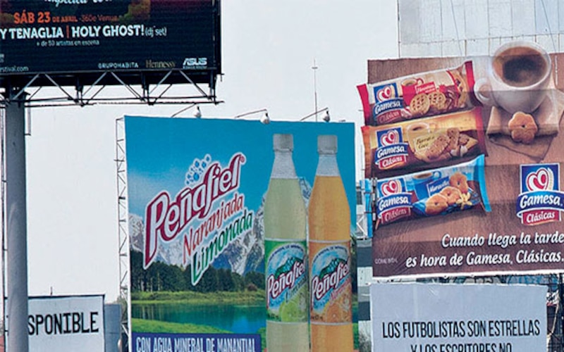 Vallas publicitarias en la Ciudad de México