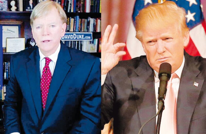 David Duke, exlíder del Ku Klux Klan, respalda a Donald Trump