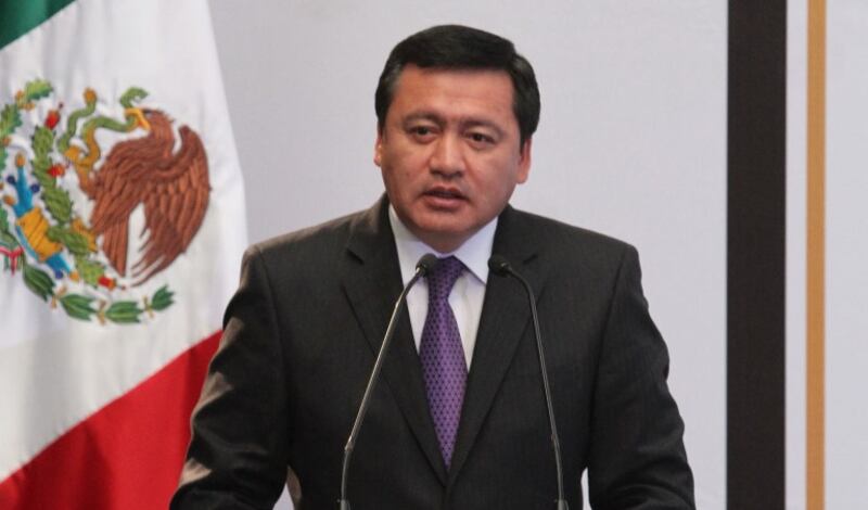 El Presidente de México, Enrique Peña Nieto, da un discurso.