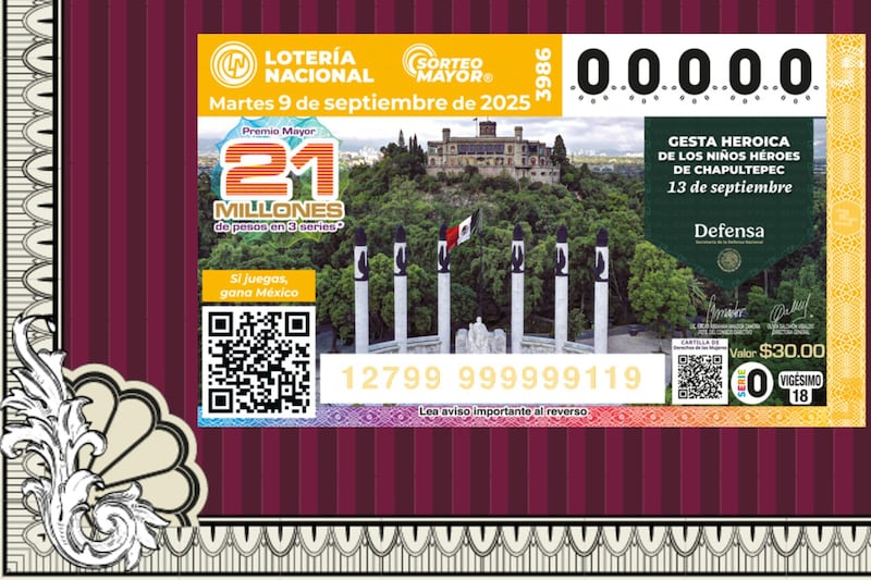 Sorteo Mayor 3986 de la Lotería Nacional